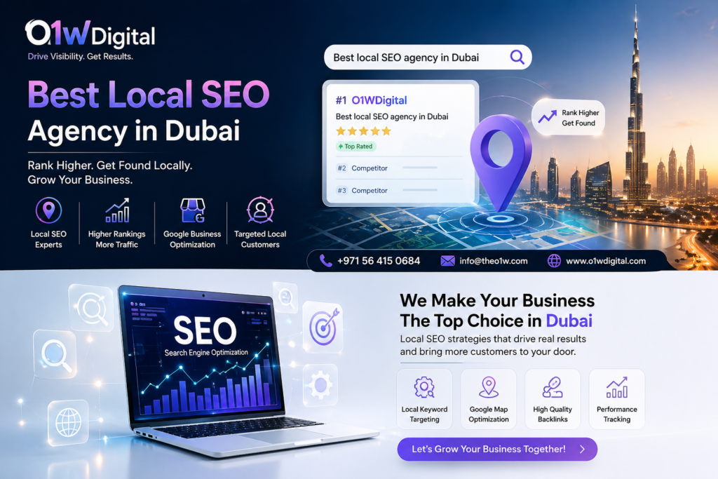 Best local SEO agency in Dubai improving local search rankings for businesses