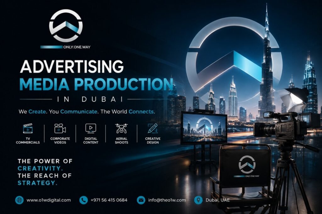 Professional advertising media production in Dubai for digital branding and commercial campaigns