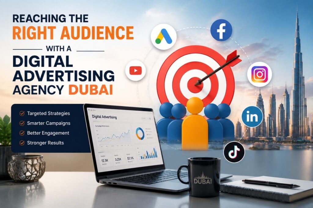 Professional digital advertising agency Dubai managing online campaigns for business growth