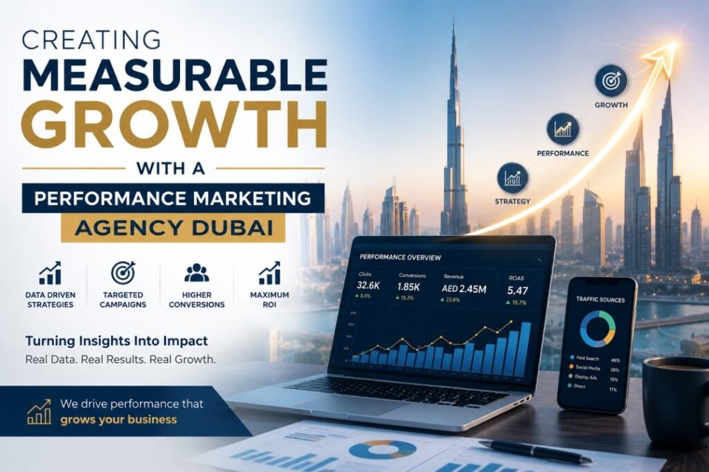 Performance marketing agency Dubai helping businesses increase leads and revenue through digital marketing